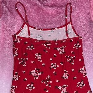 Floral Red Women's Top